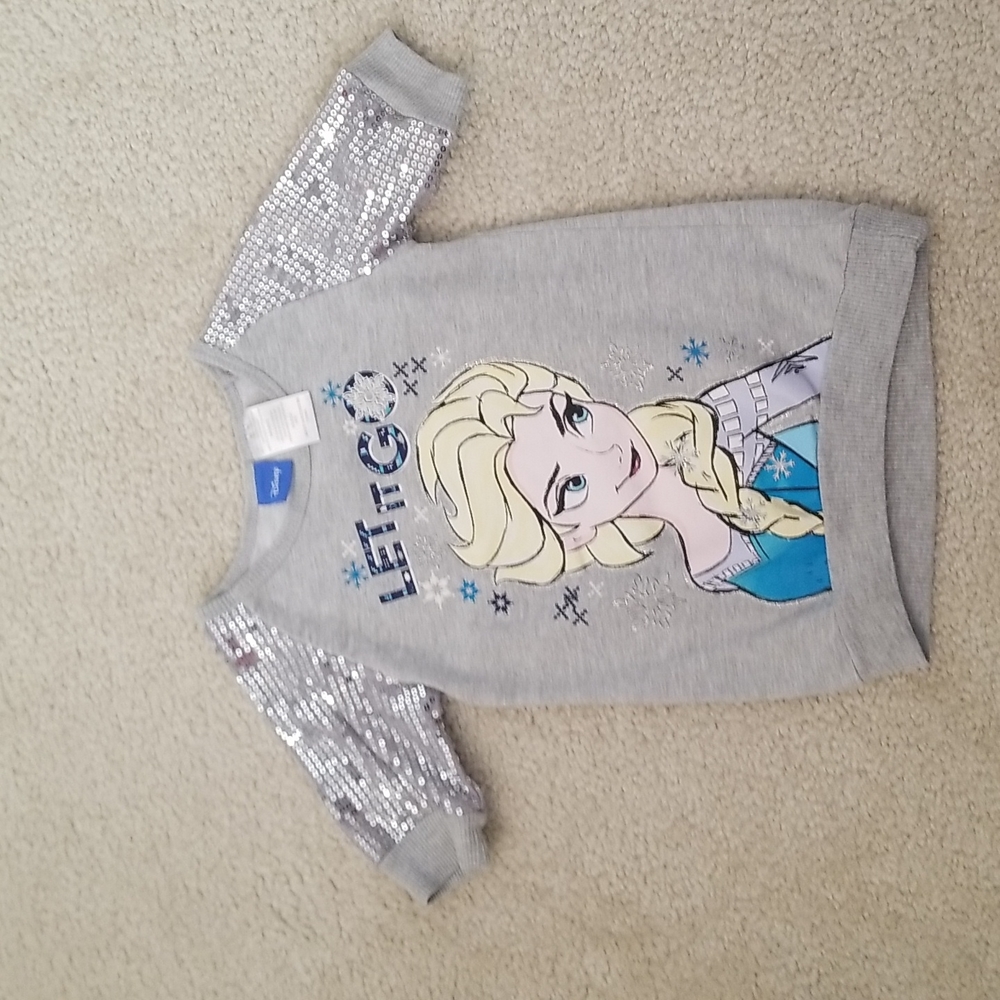 Disney Frozen Elsa Girls Top (Size XS 4/5)